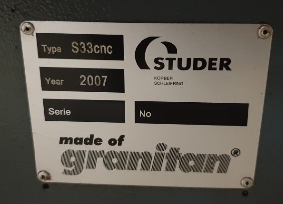 Photo Used STUDER S33 For Sale