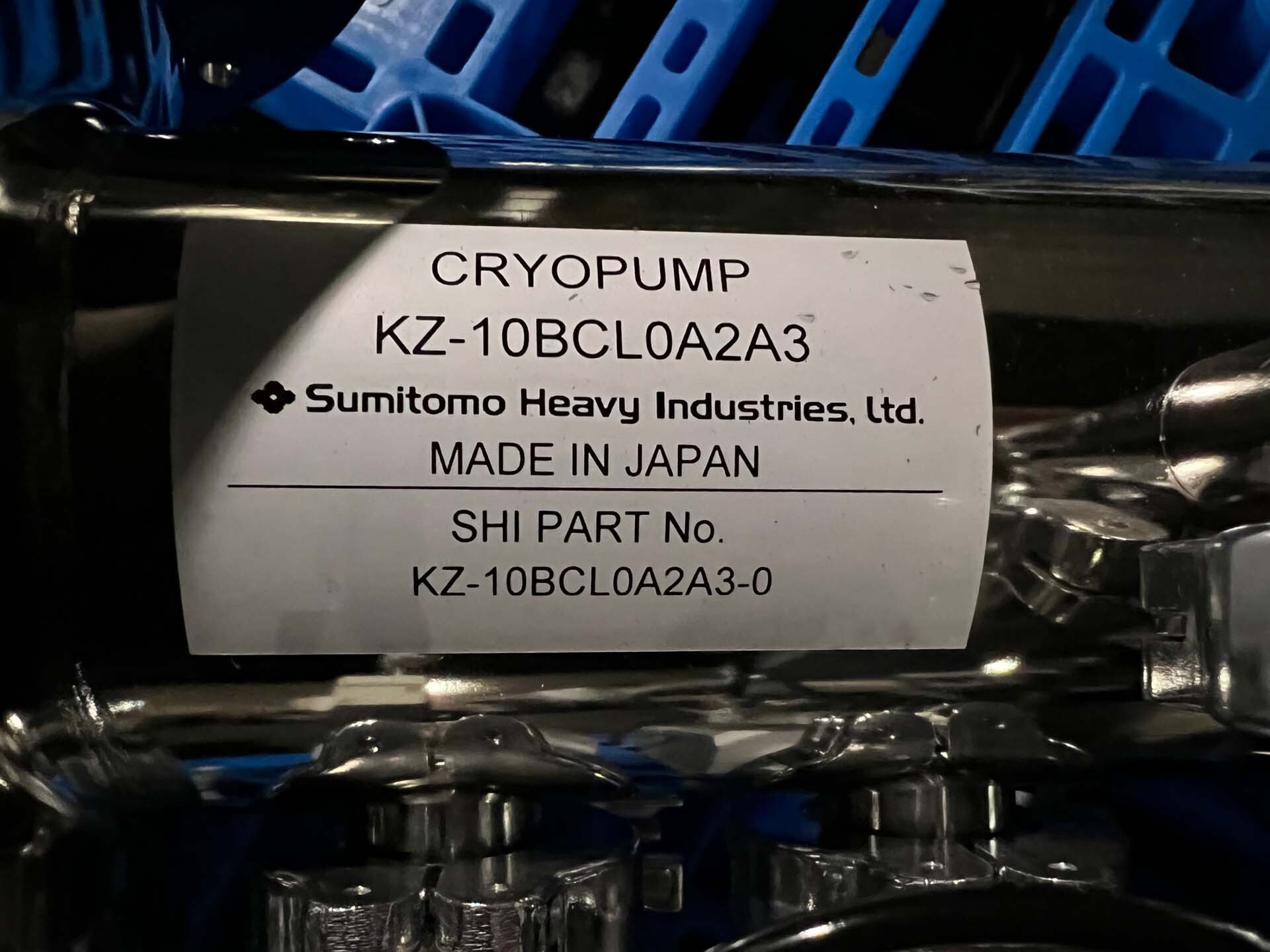 Photo Used SUMITOMO KZ-10BCL0A2A3 For Sale