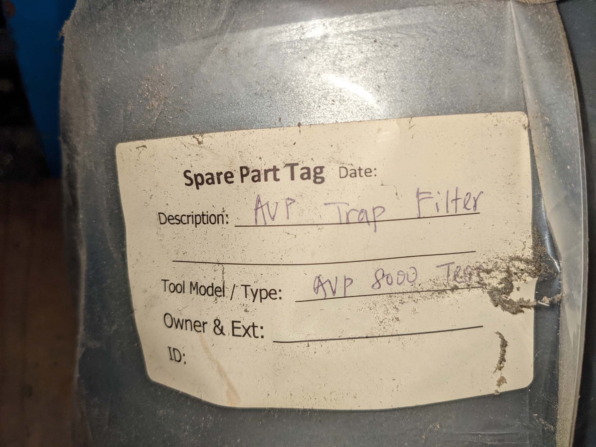 Photo Used SVG Trap filter for AVP 8000 For Sale