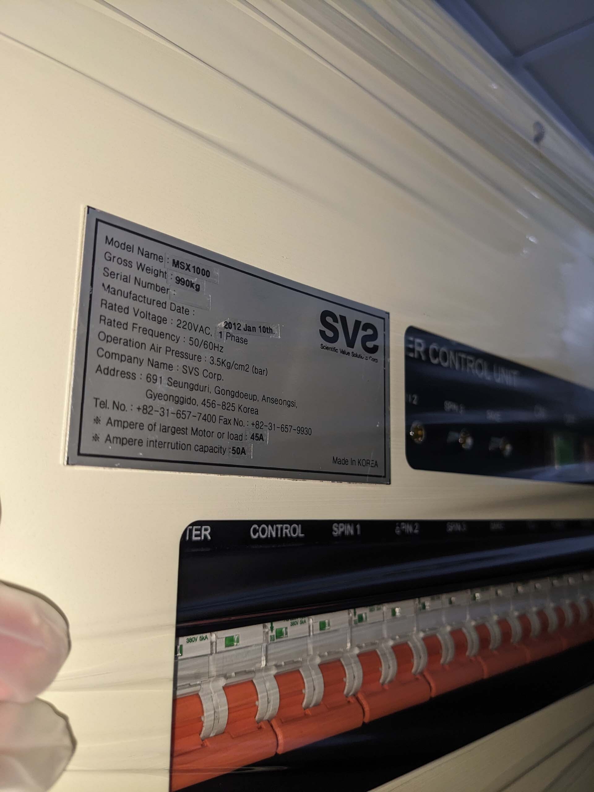 Foto Verwendet SVS / SCIENTIFIC VALUE SOLUTIONS MSX-1000 Zum Verkauf