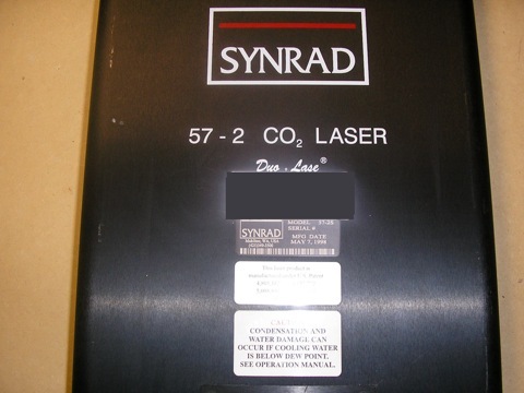 圖為 已使用的 SYNRAD DUAL LASE 57-2 待售
