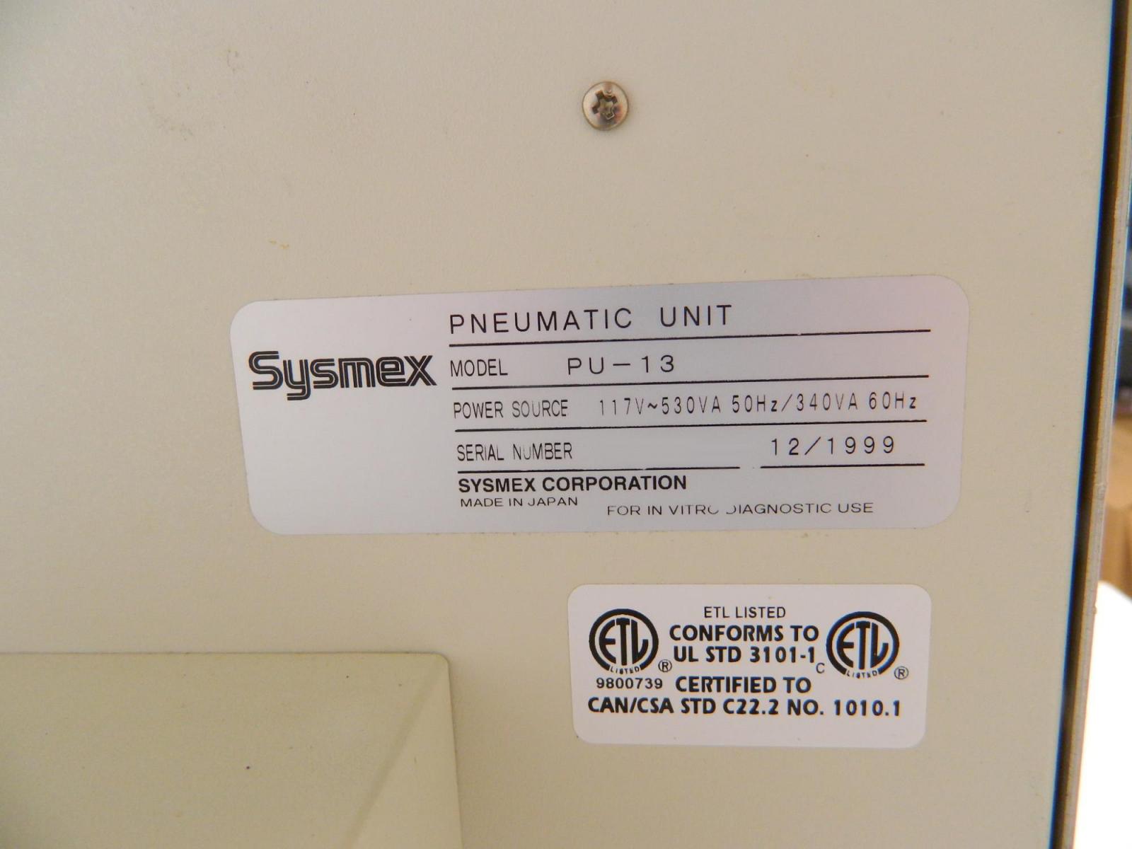 Photo Used SYSMEX PU-13 For Sale