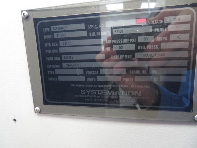 图为 已使用的 SYSTEMATION ST-60-3 待售