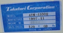 TAKATORI ATRM 1100D