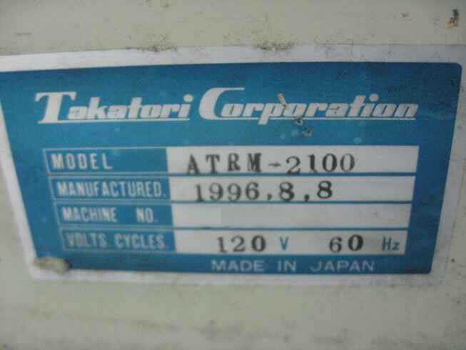 사진 사용됨 TAKATORI ATRM 2100 판매용