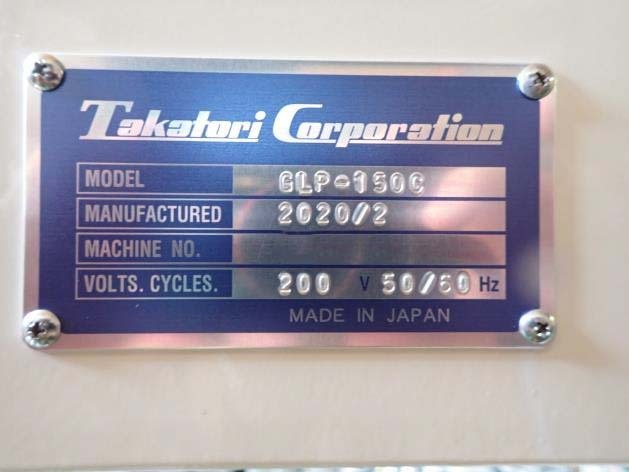 TAKATORI GLP-150C Photo Used TAKATORI GLP-150C For Sale