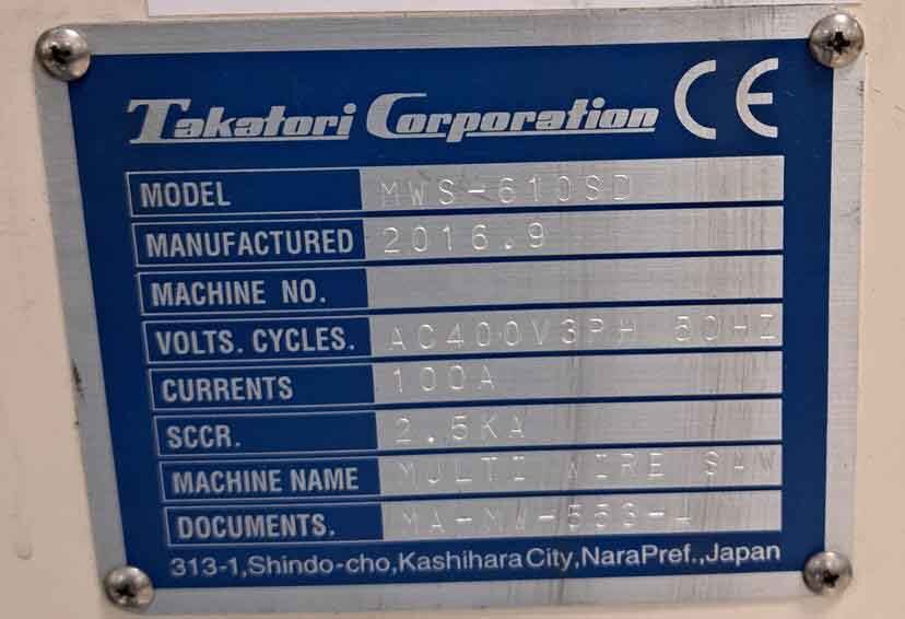 Foto Verwendet TAKATORI MWS 610SD Zum Verkauf