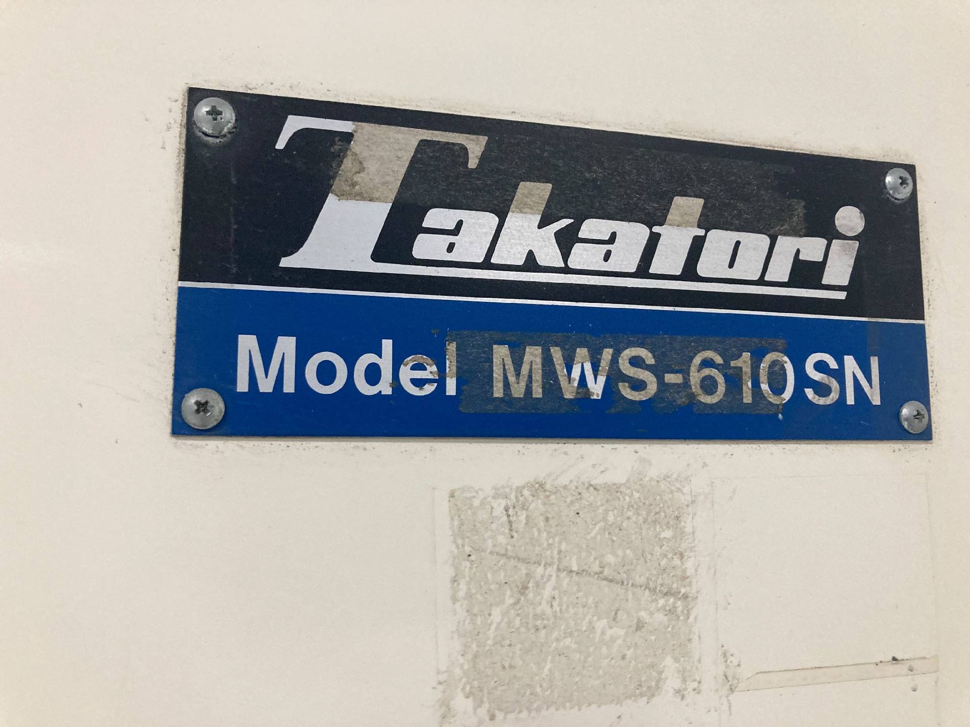 Photo Utilisé TAKATORI MWS 610SN À vendre