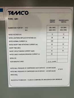 Photo Used TAMCO GR1 For Sale