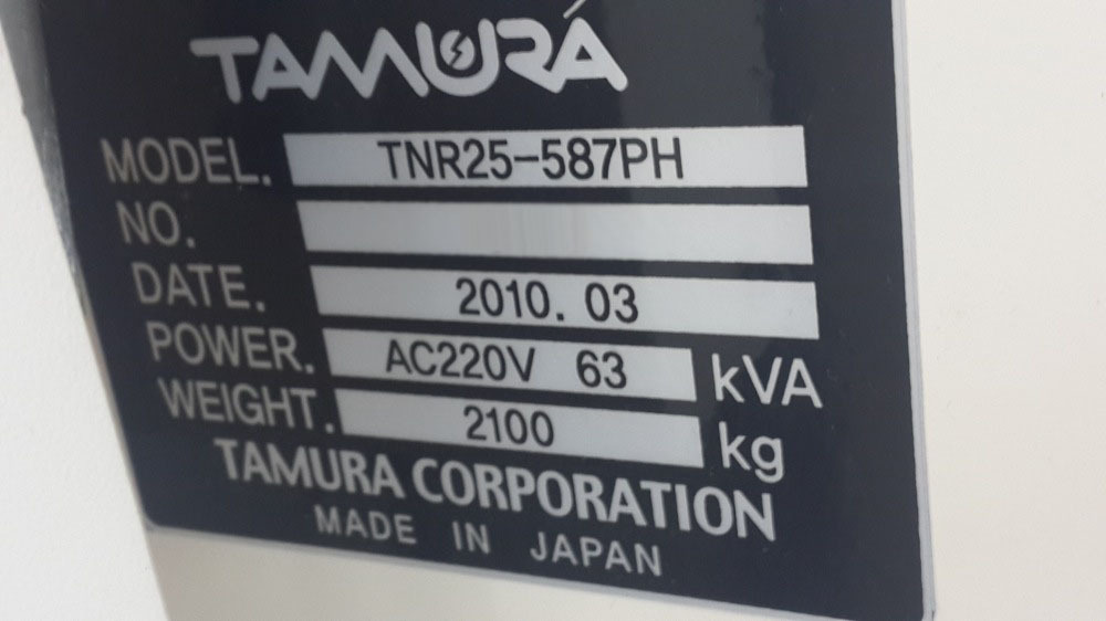 Photo Used TAMURA TNR25-587PH For Sale