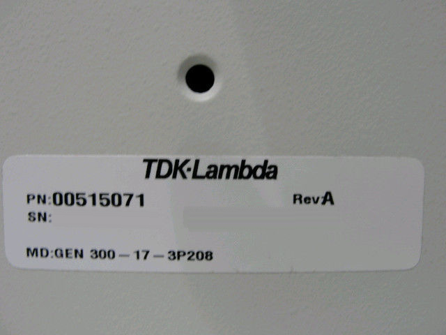 Photo Used TDK-LAMBDA Genesys Gen 300-17 For Sale