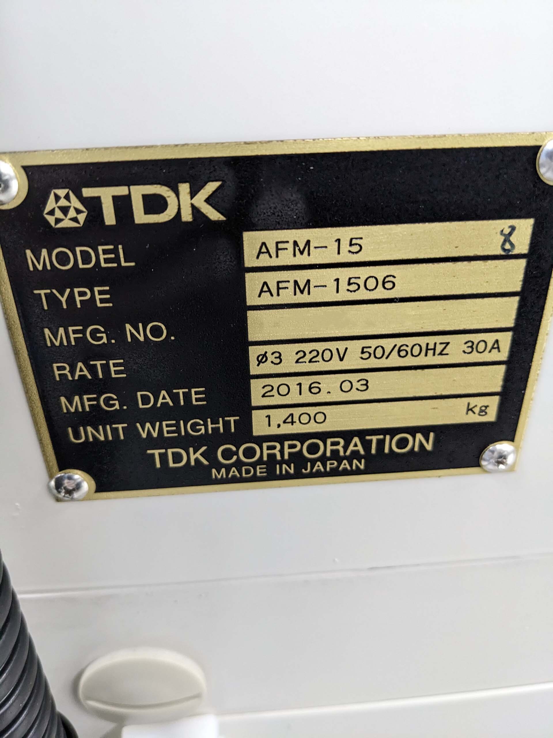 圖為 已使用的 TDK AFM 1506 待售