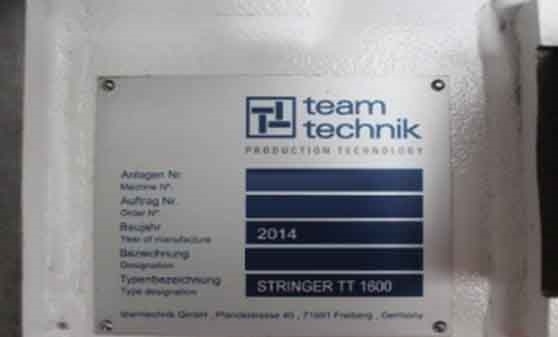 Photo Used TEAM TECHNIK Stringer TT1600 For Sale