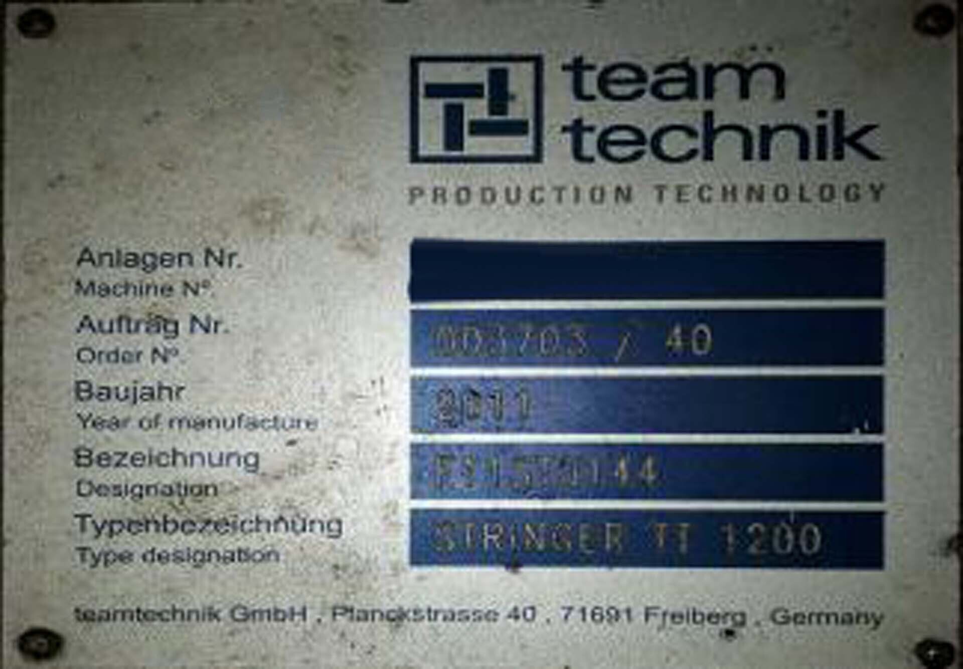 Photo Used TEAM TECHNIK TT1200 For Sale