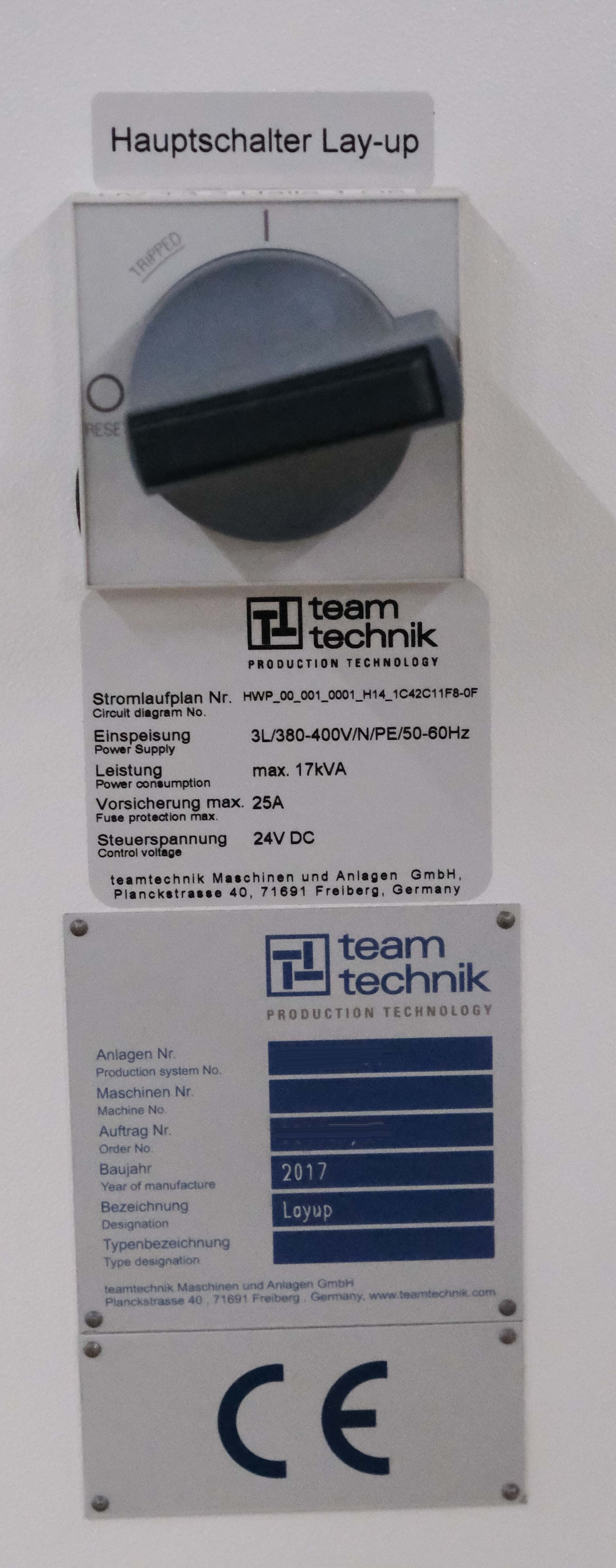 图为 已使用的 TEAM TECHNIK TT2100 待售