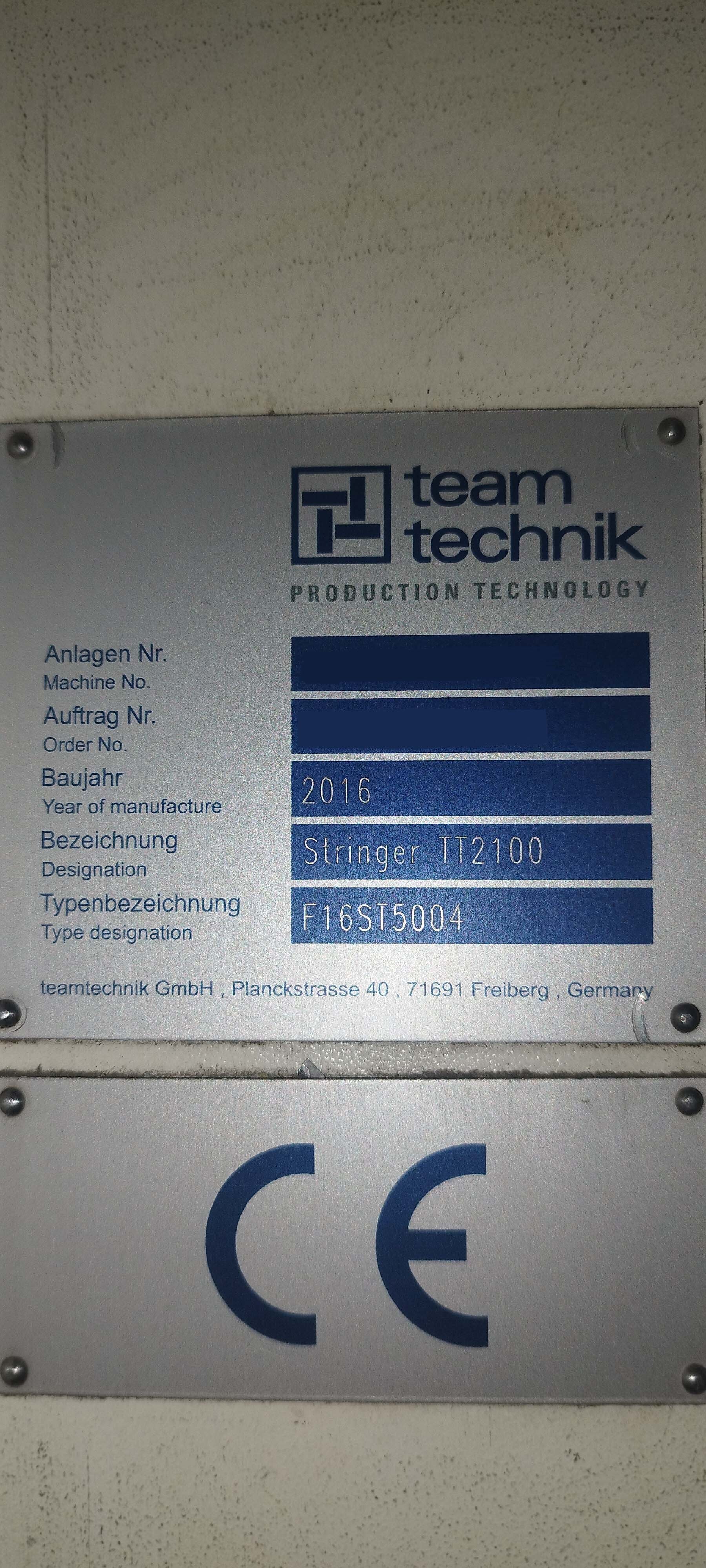 圖為 已使用的 TEAM TECHNIK TT2100 待售
