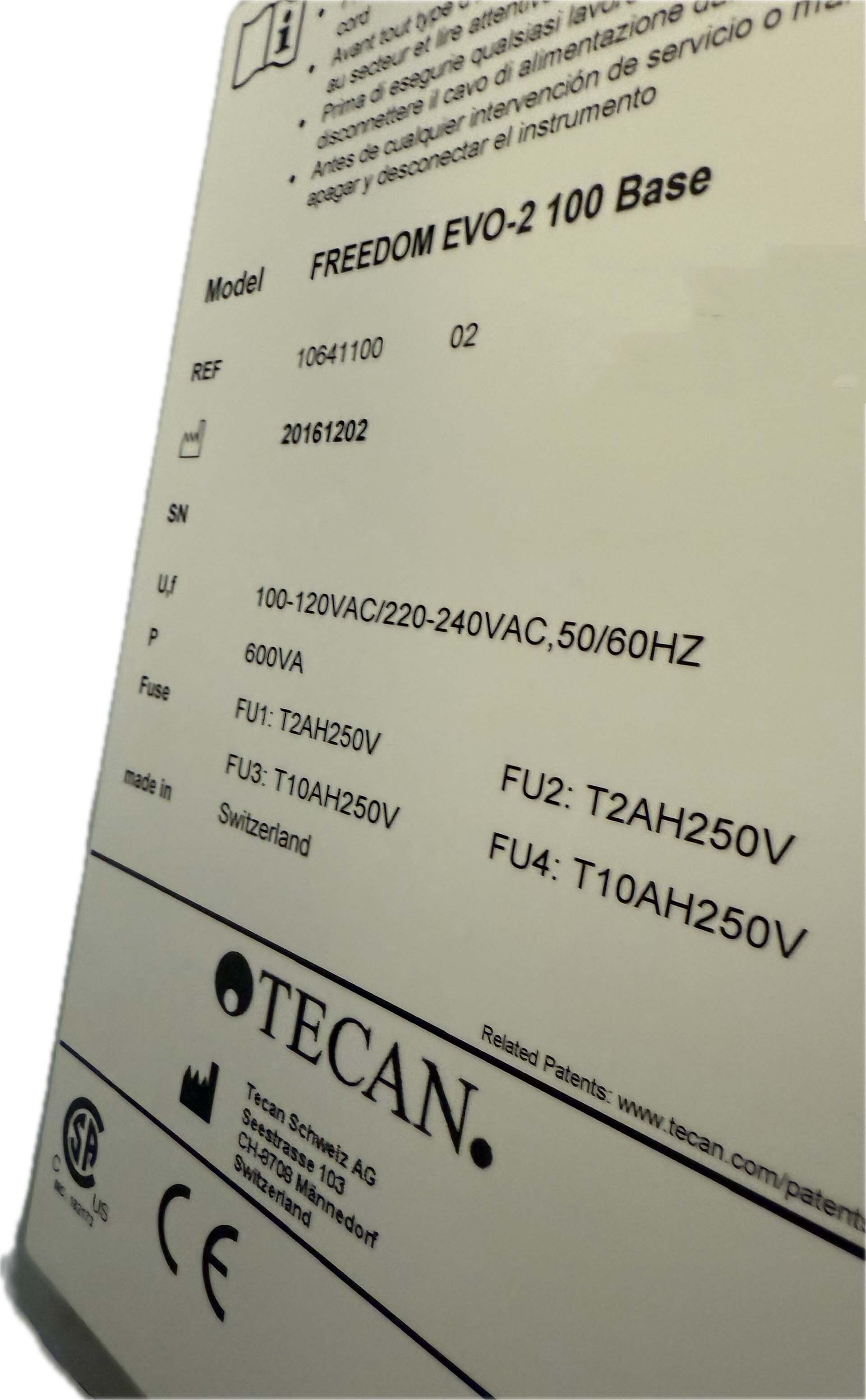 사진 사용됨 TECAN Freedom EVO-2 100 Base 판매용