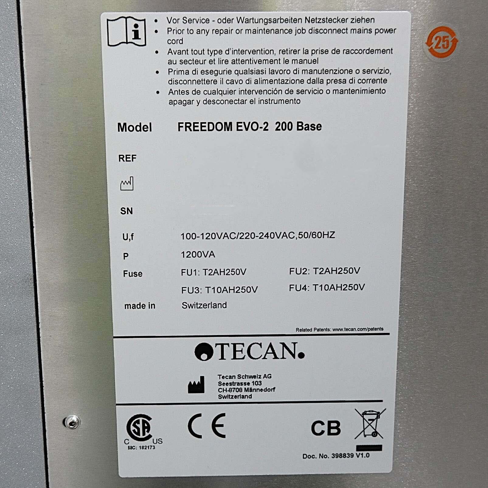 フォト（写真） 使用される TECAN Freedom EVO-2 200 販売のために