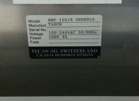 Photo Used TECAN Genesis RMP 150/8 For Sale