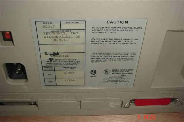 사진 사용됨 TEKTRONIX DAS-9201T 판매용