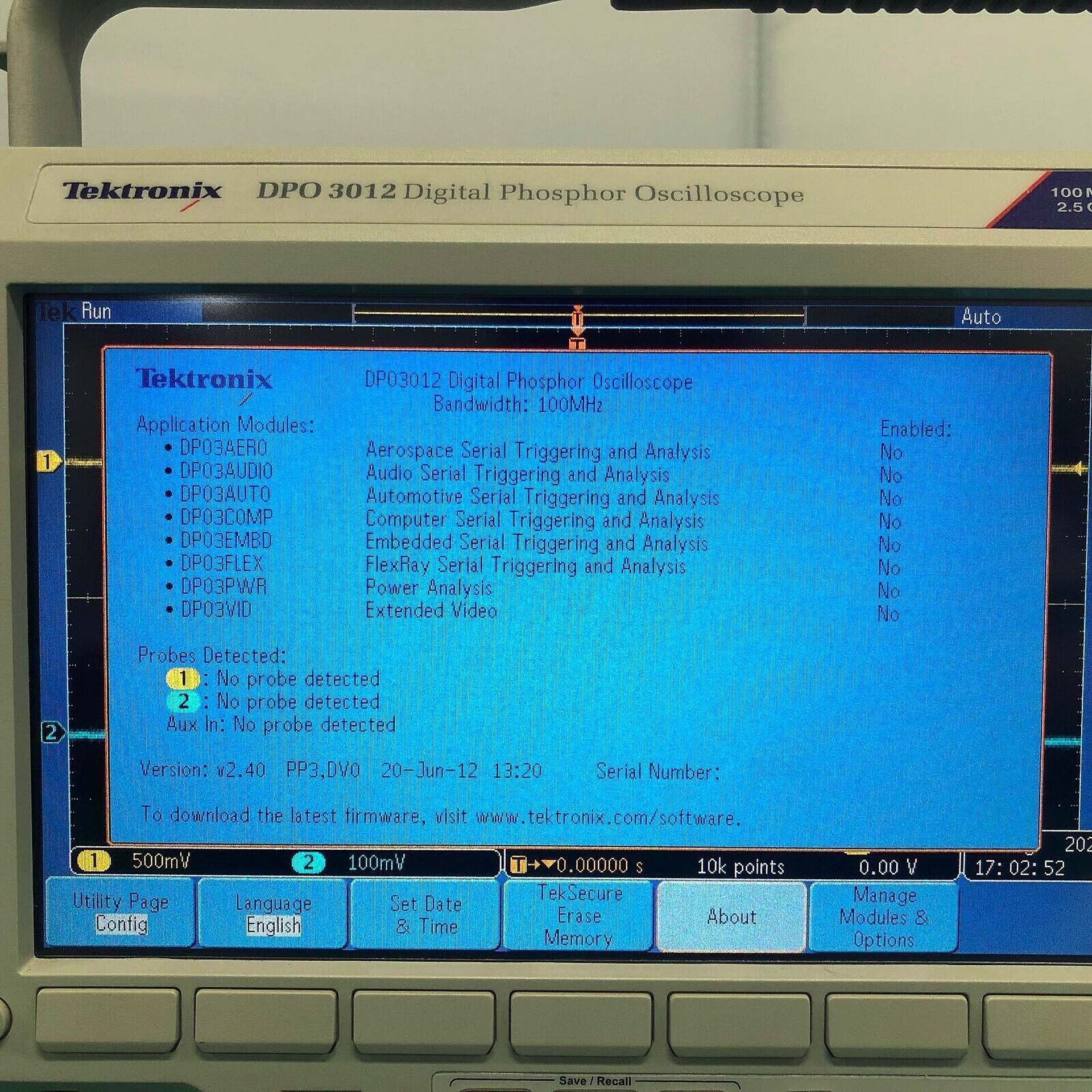 사진 사용됨 TEKTRONIX DPO 3012 판매용