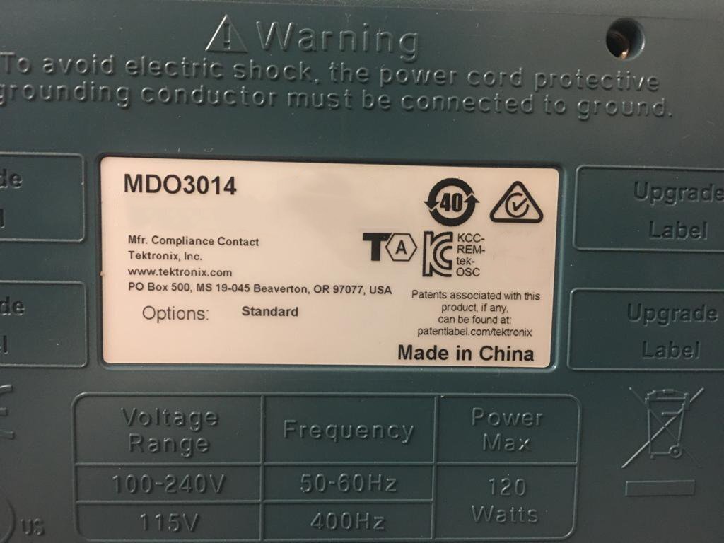 사진 사용됨 TEKTRONIX MDO 3014 판매용