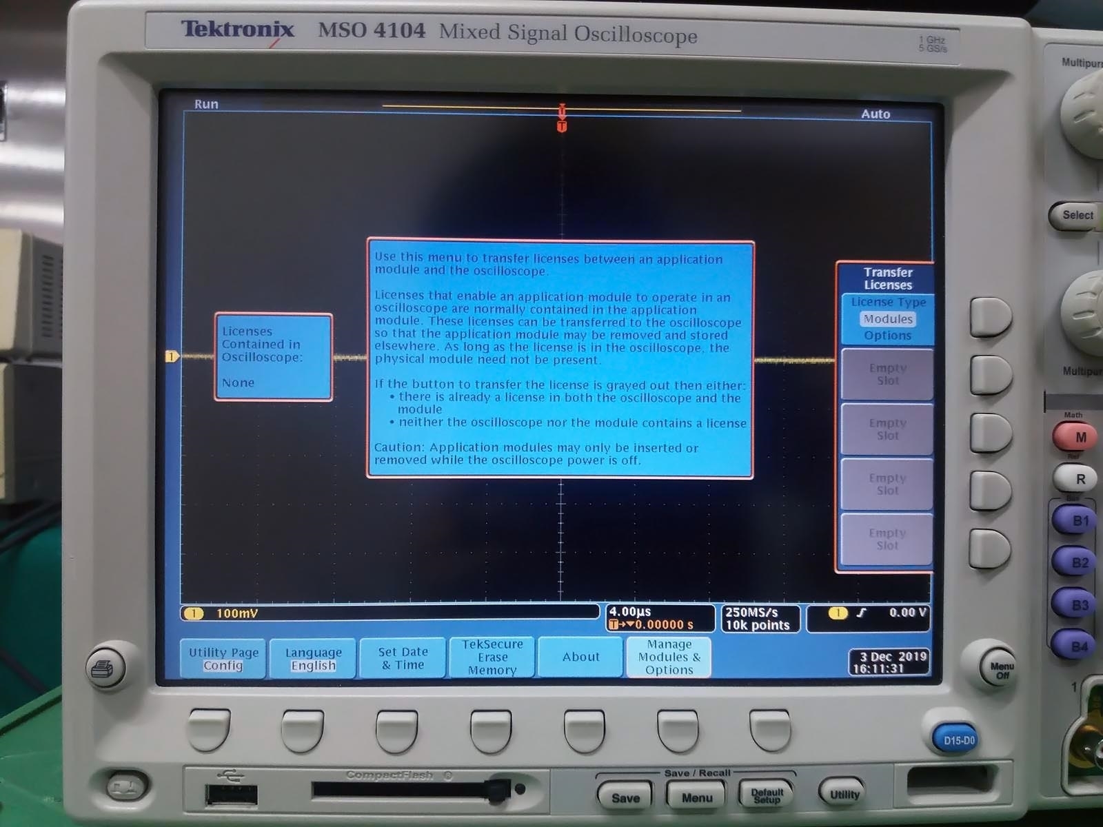 사진 사용됨 TEKTRONIX MSO 4104 판매용