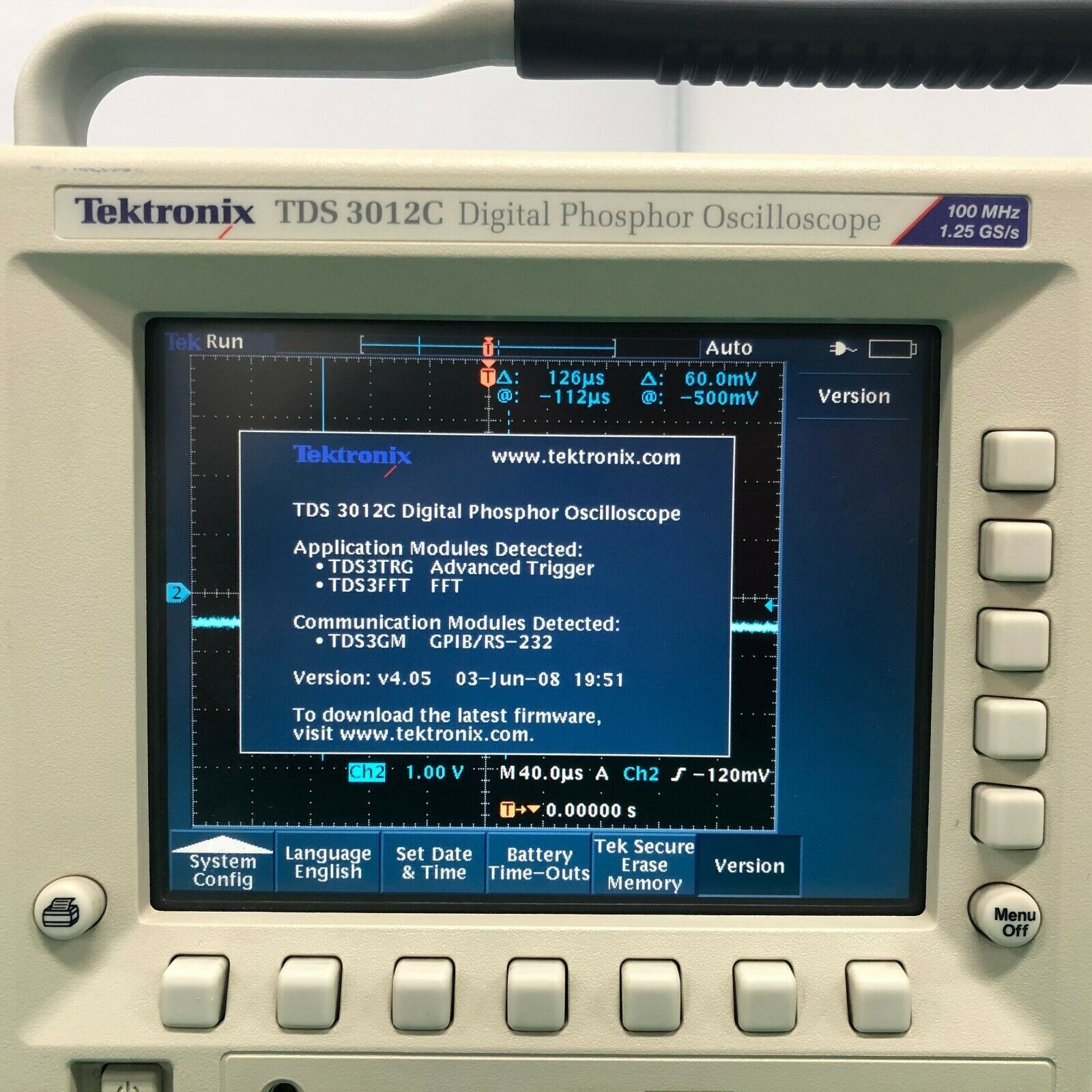 Foto Verwendet TEKTRONIX TDS 3012C Zum Verkauf