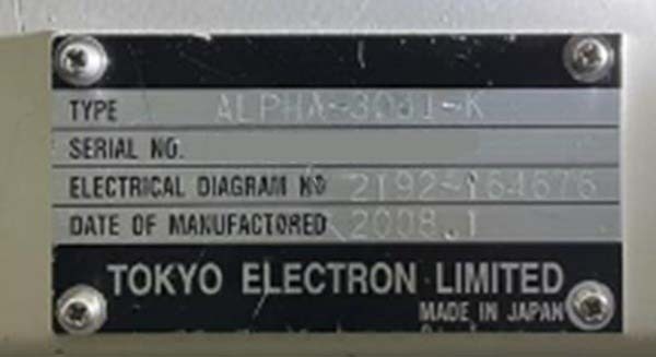 フォト（写真） 使用される TEL / TOKYO ELECTRON Alpha-303i Anneal 販売のために