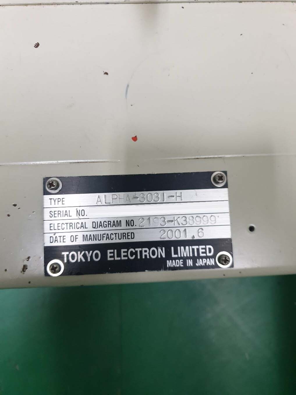 圖為 已使用的 TEL / TOKYO ELECTRON Alpha 303i-H 待售