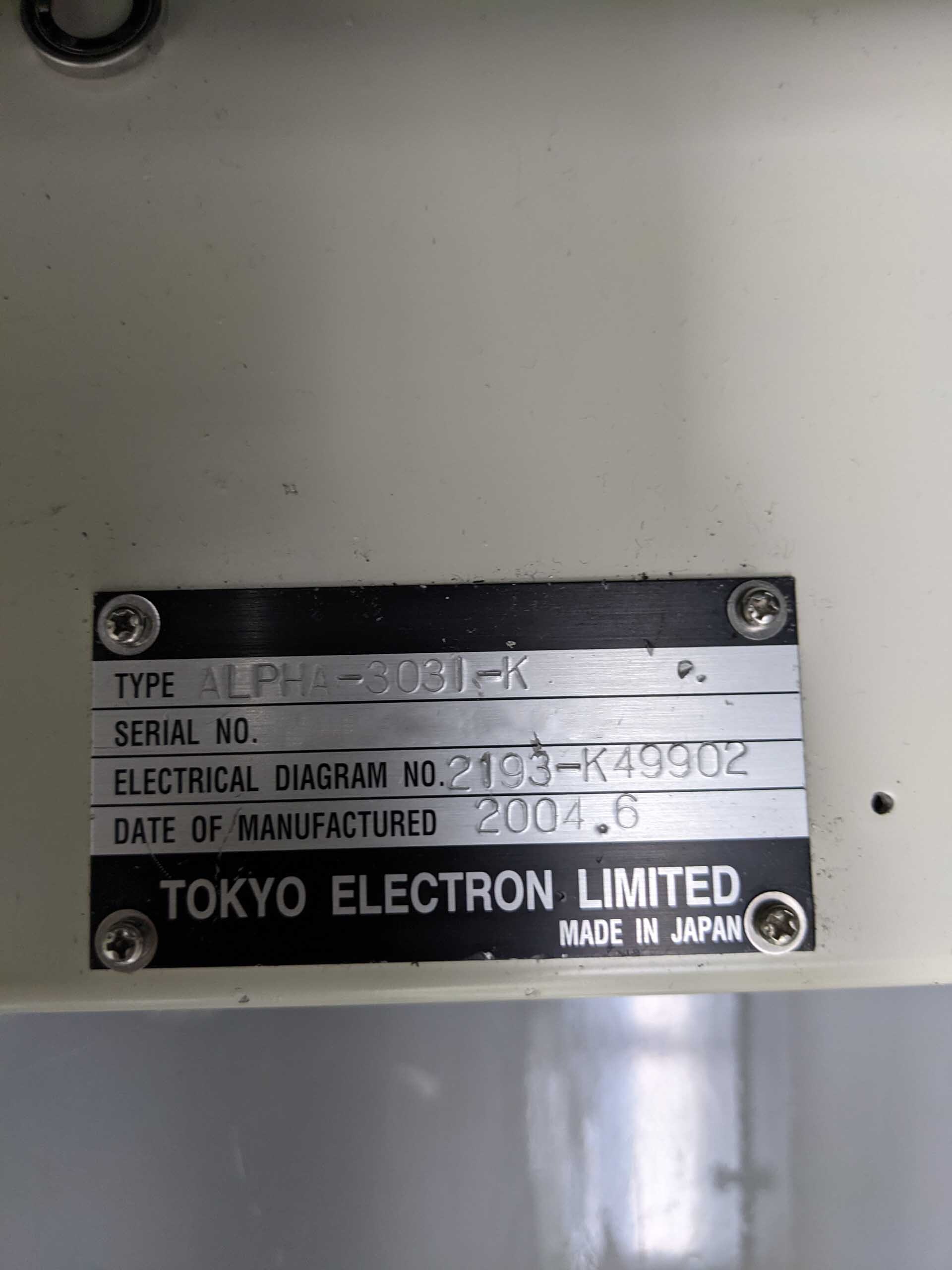 Foto Verwendet TEL / TOKYO ELECTRON Alpha 303i-K Zum Verkauf