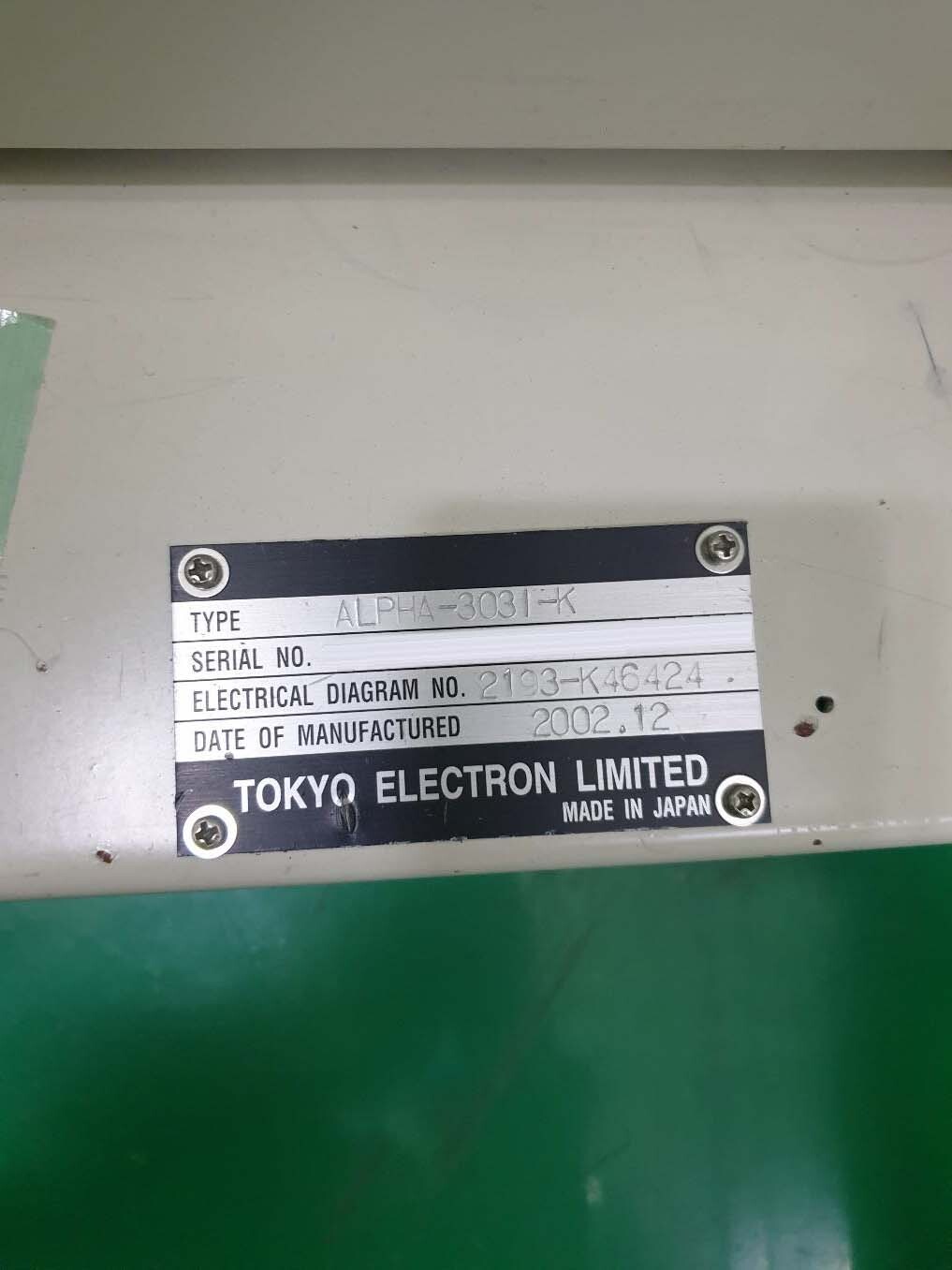 Photo Utilisé TEL / TOKYO ELECTRON Alpha 303i-K À vendre