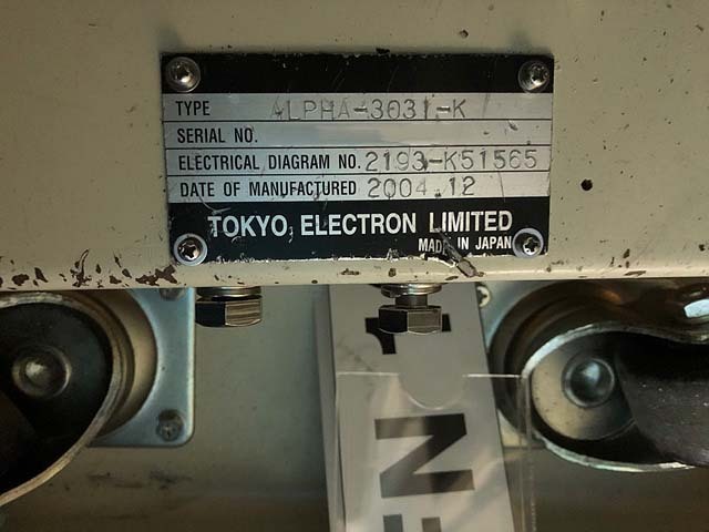 圖為 已使用的 TEL / TOKYO ELECTRON Alpha 303i 待售