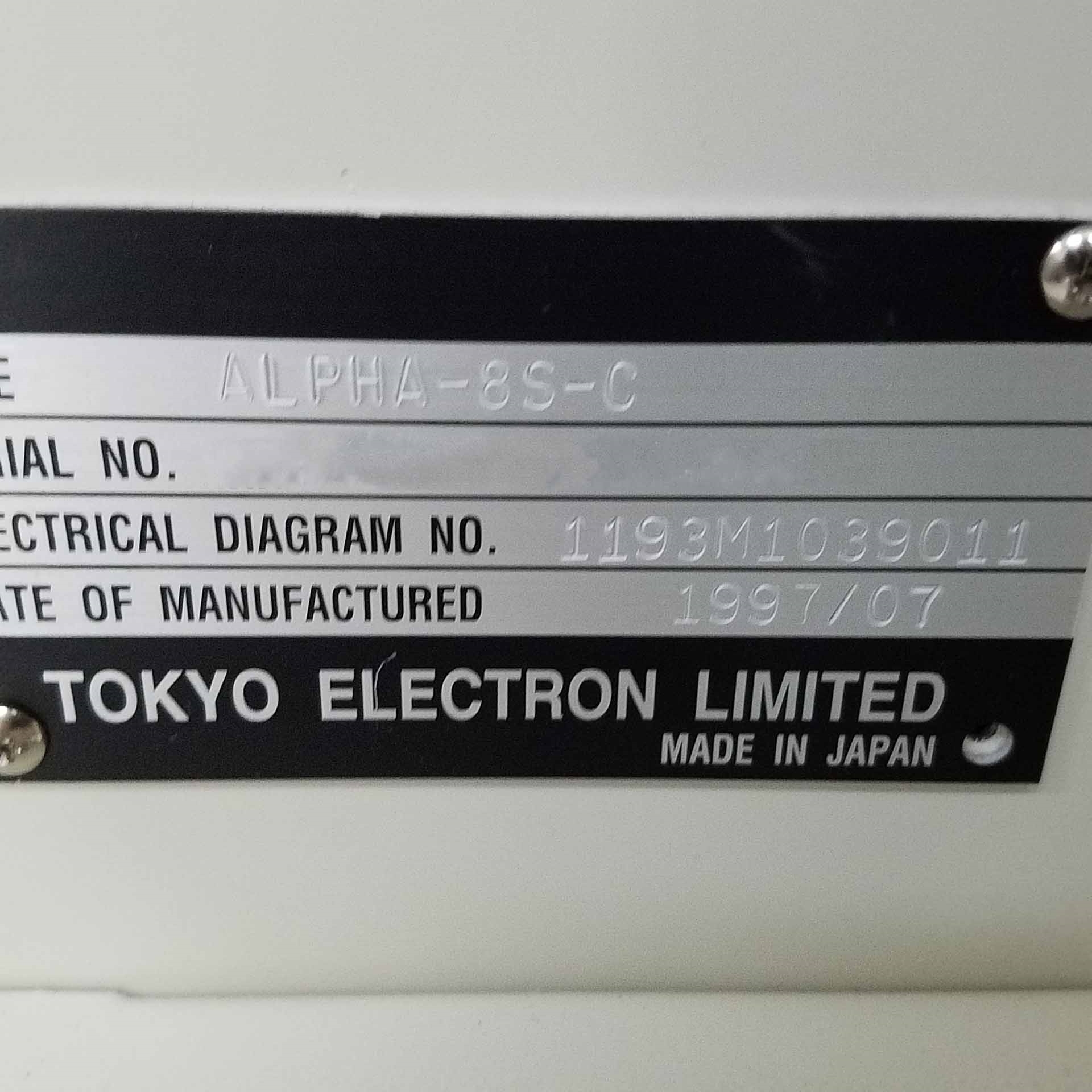 사진 사용됨 TEL / TOKYO ELECTRON Alpha 8S 판매용