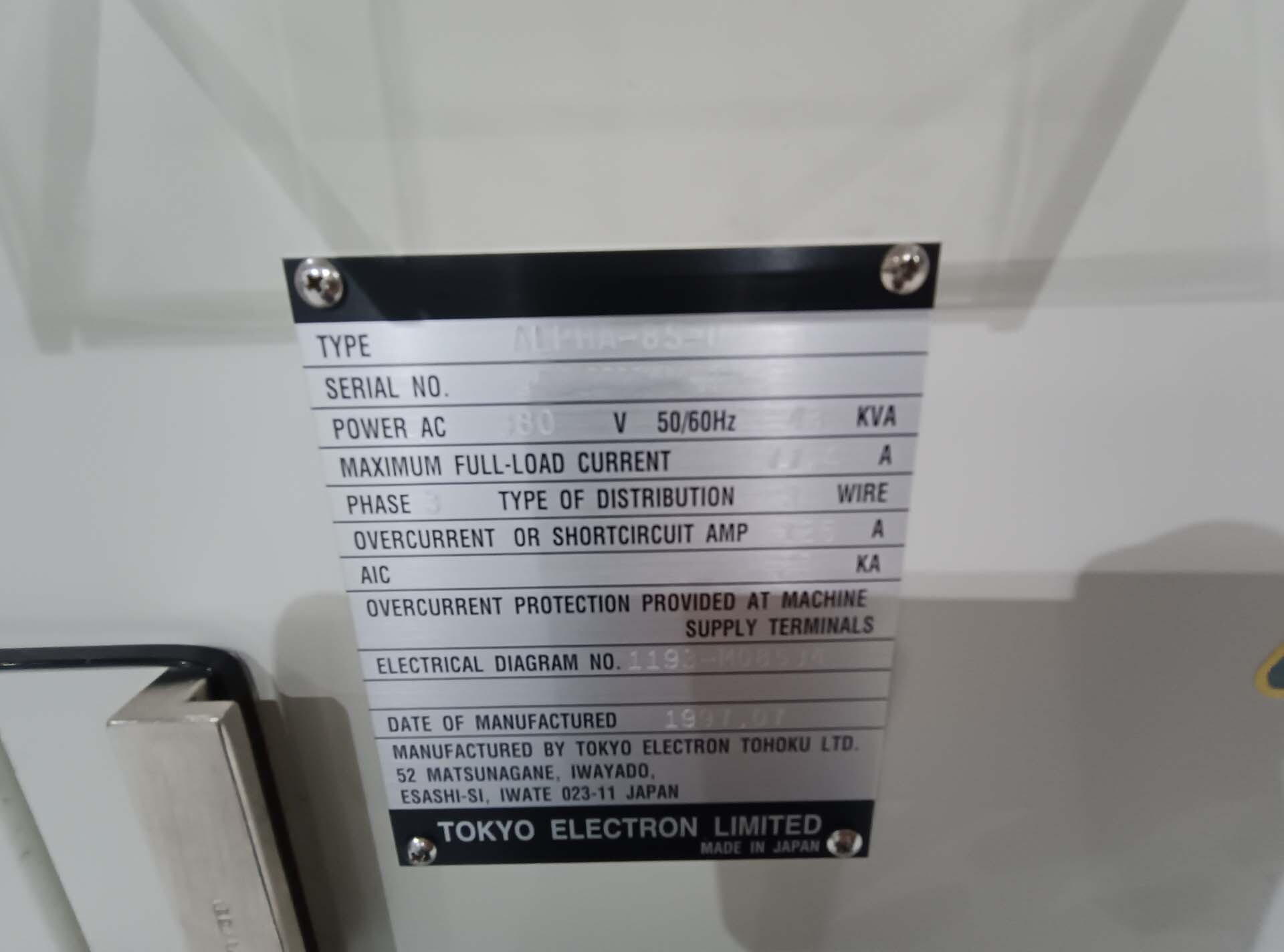 Foto Verwendet TEL / TOKYO ELECTRON Alpha 8S Zum Verkauf