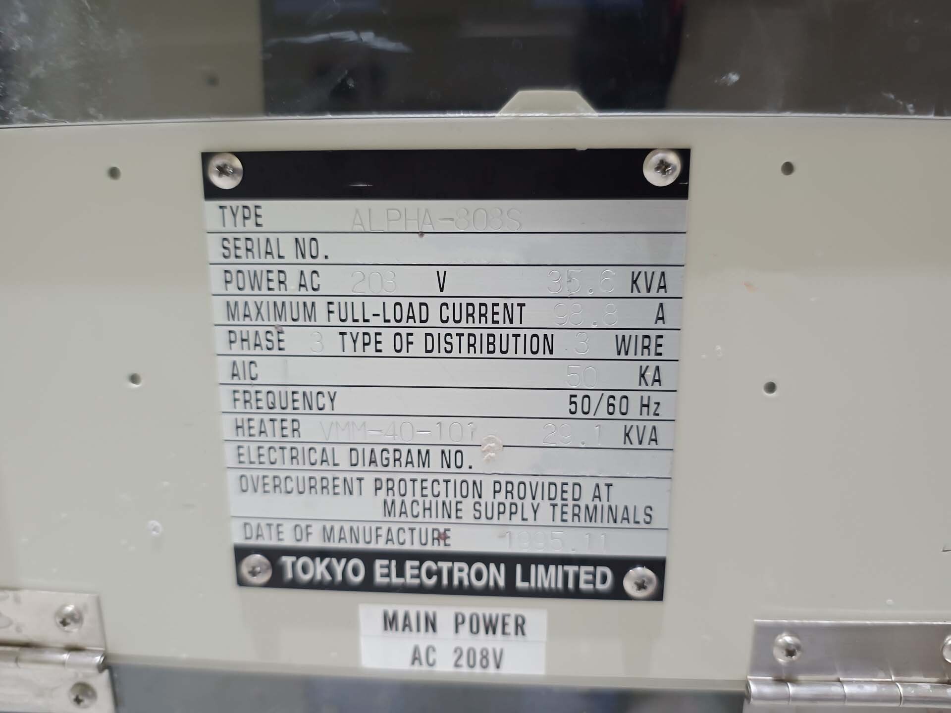 Foto Verwendet TEL / TOKYO ELECTRON Alpha 8S Zum Verkauf