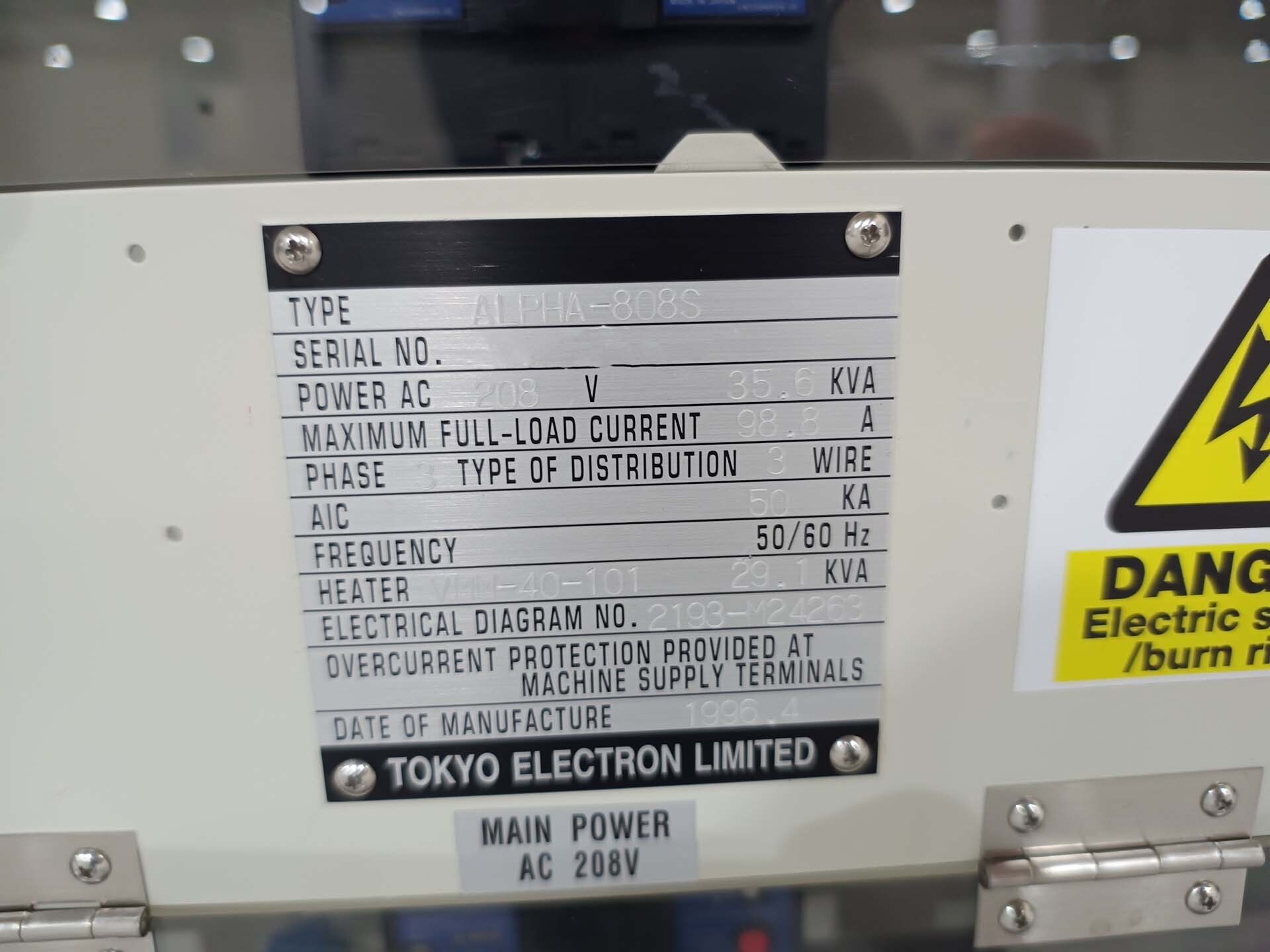 Foto Verwendet TEL / TOKYO ELECTRON Alpha 8S Zum Verkauf