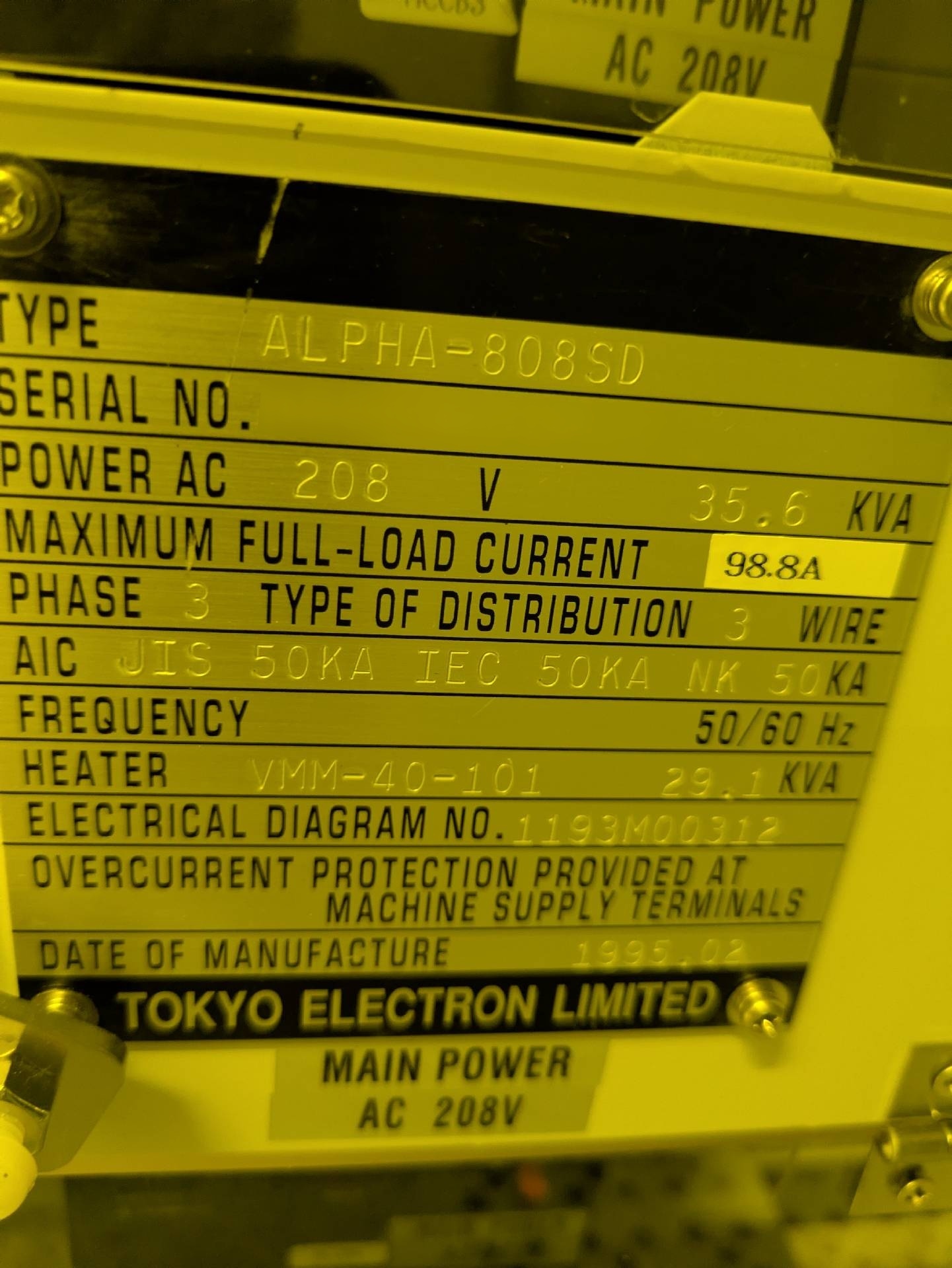 Foto Verwendet TEL / TOKYO ELECTRON Alpha 8S Zum Verkauf