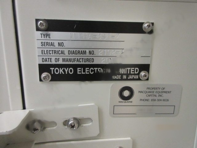 Foto Verwendet TEL / TOKYO ELECTRON Alpha 8SE-Z Zum Verkauf