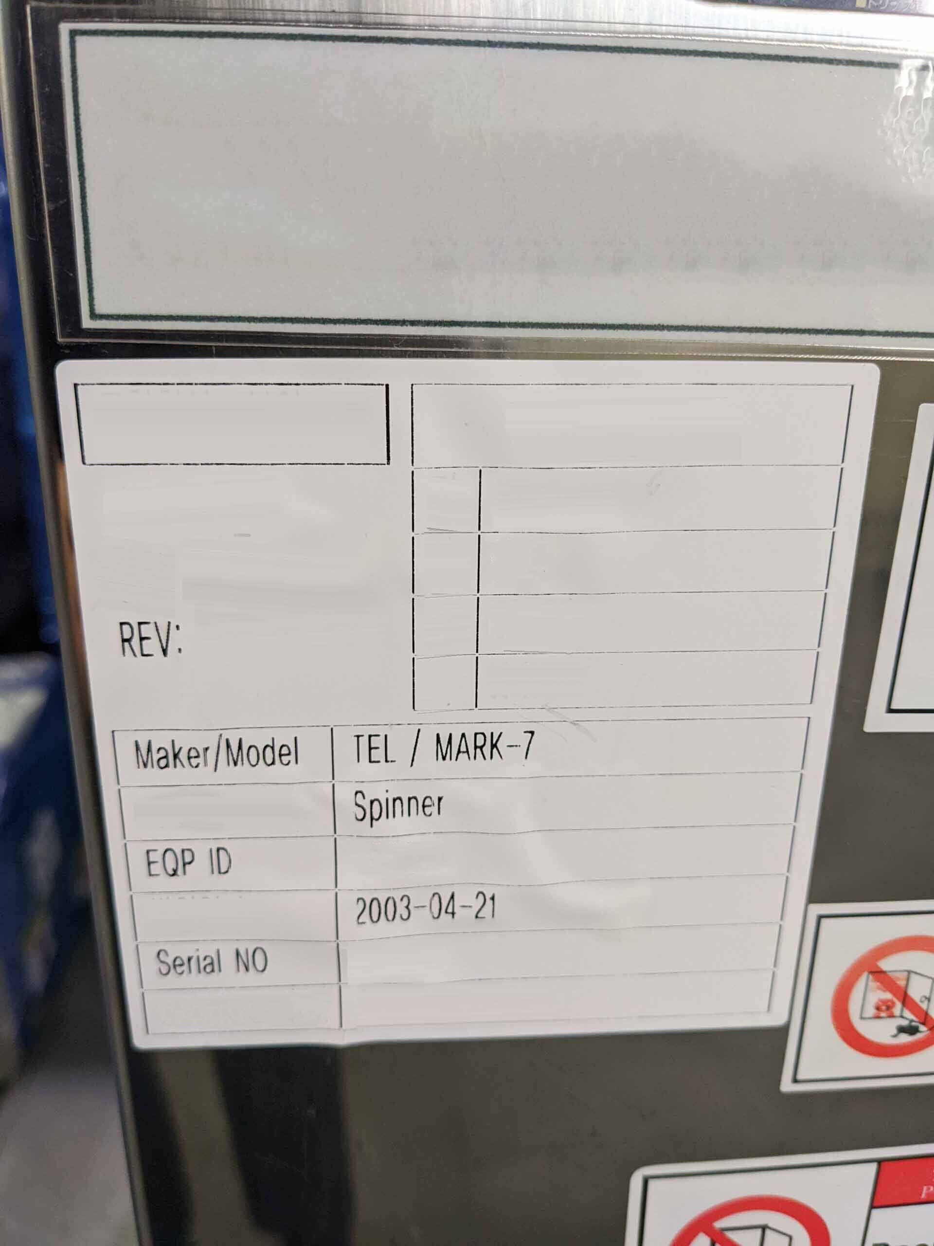 Photo Used TEL / TOKYO ELECTRON Clean Track Mark 7 For Sale