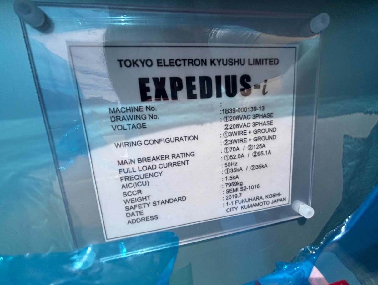 Photo Used TEL / TOKYO ELECTRON Expedius-i For Sale