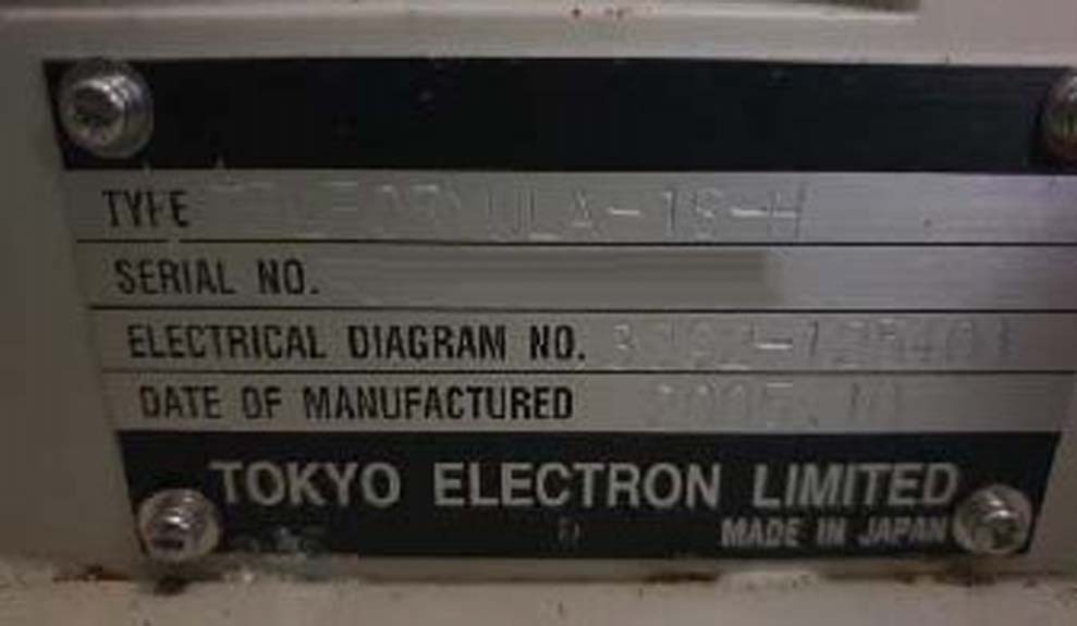 Photo Used TEL / TOKYO ELECTRON Formula-1S-H For Sale