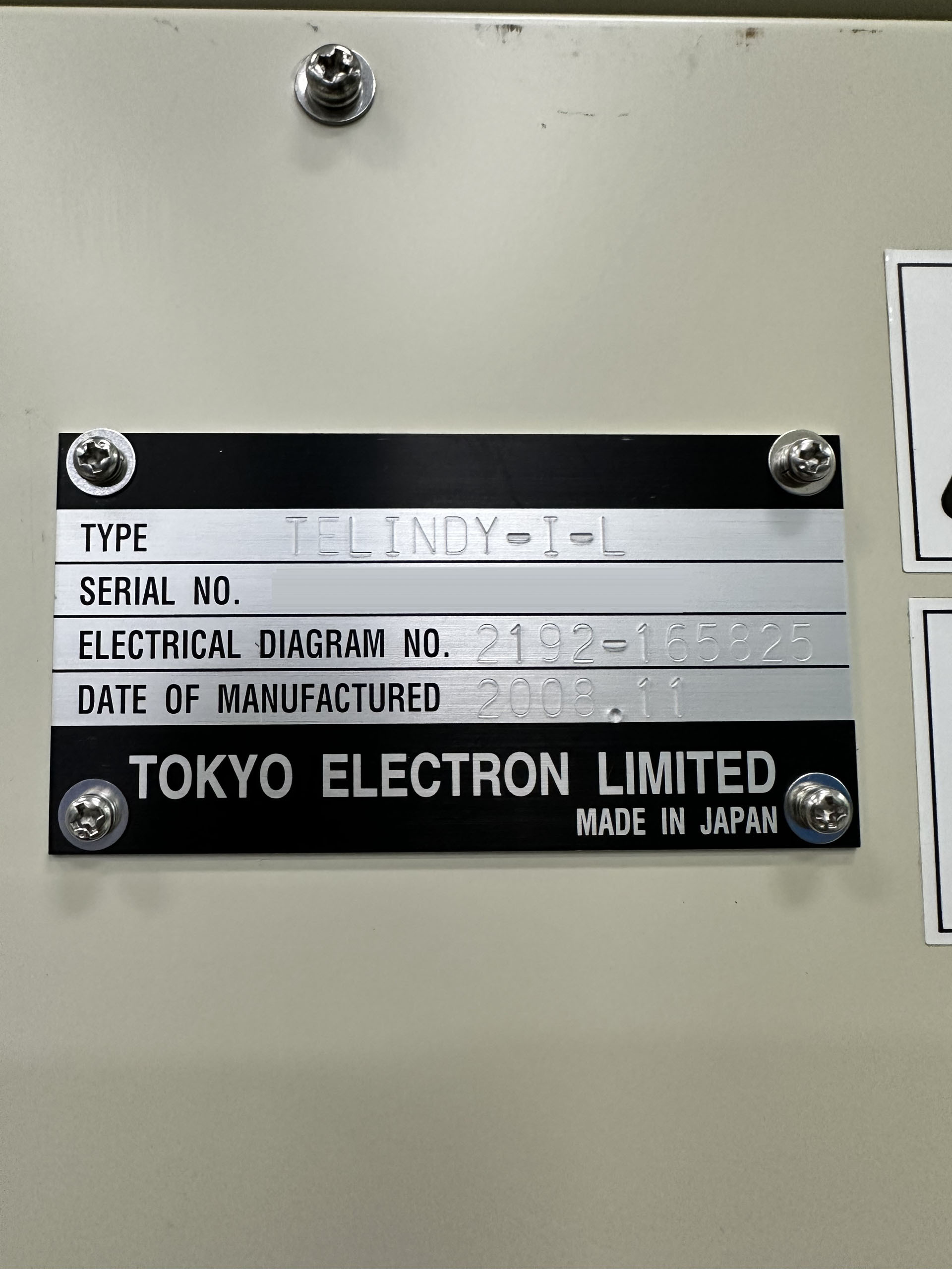 사진 사용됨 TEL / TOKYO ELECTRON Indy-I-LVPCKNR 판매용