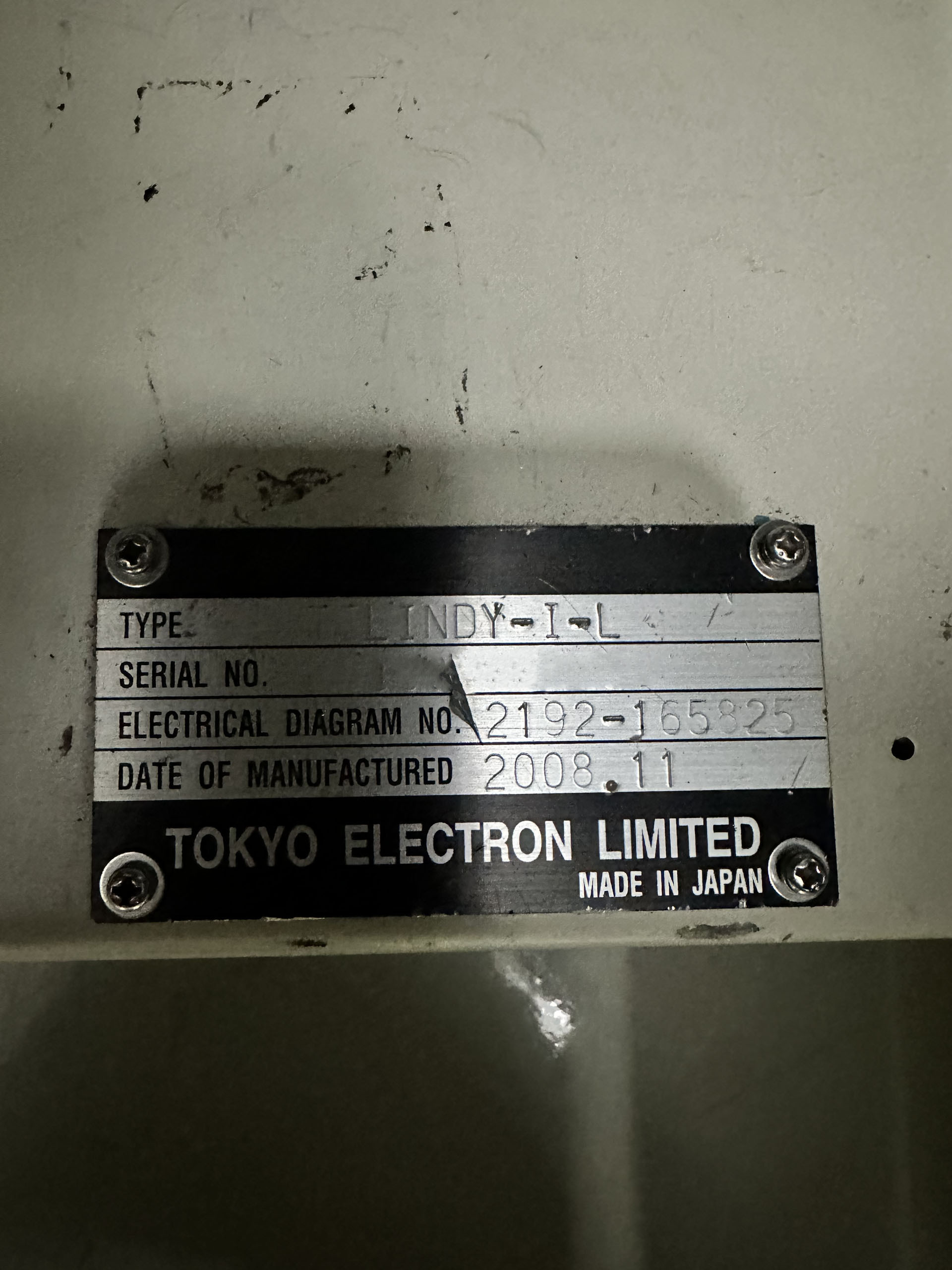 사진 사용됨 TEL / TOKYO ELECTRON Indy-I-LVPCKNR 판매용