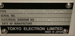 Photo Used TEL / TOKYO ELECTRON Indy Plus-A-M For Sale