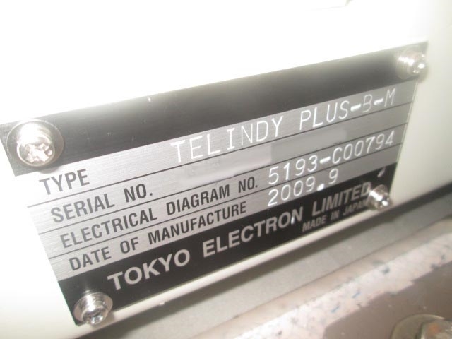 Photo Used TEL / TOKYO ELECTRON INDY PLUS B M For Sale