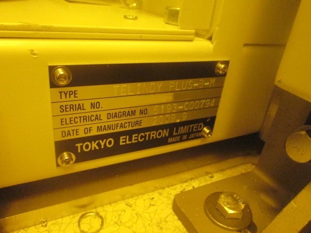 Photo Used TEL / TOKYO ELECTRON INDY PLUS B M For Sale