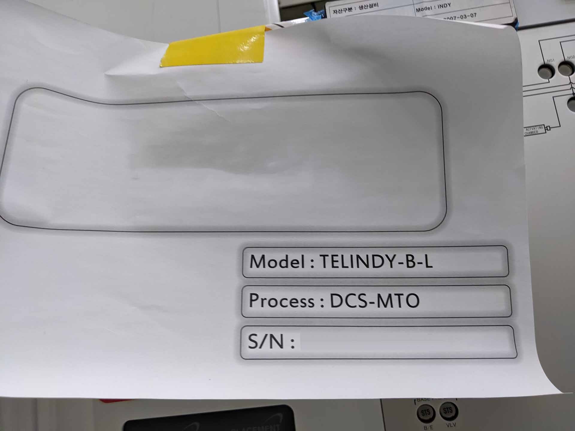 Photo Used TEL / TOKYO ELECTRON INDY PLUS B M For Sale