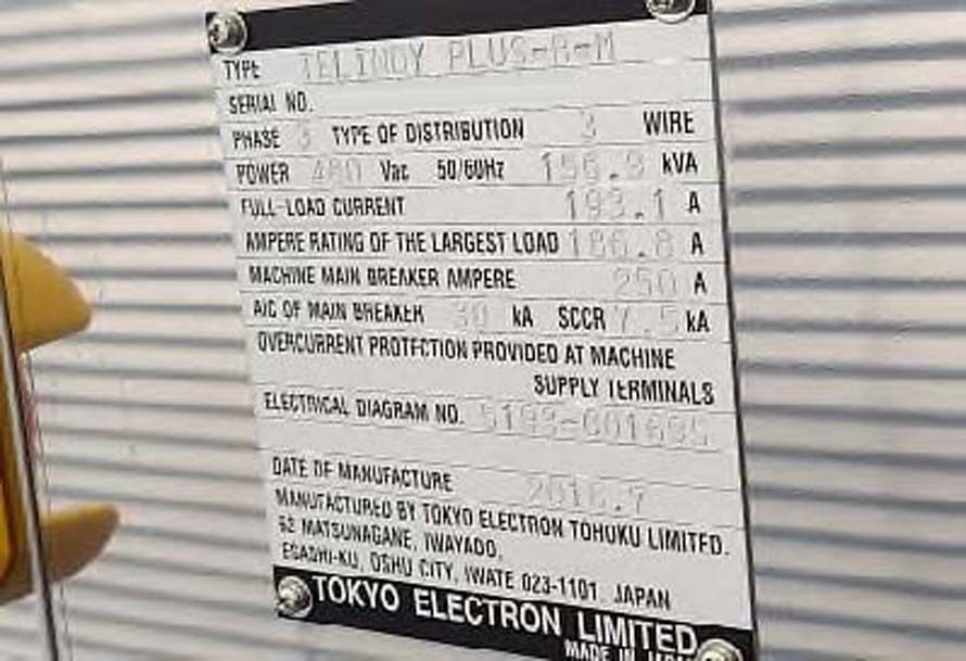 图为 已使用的 TEL / TOKYO ELECTRON INDY PLUS B M 待售