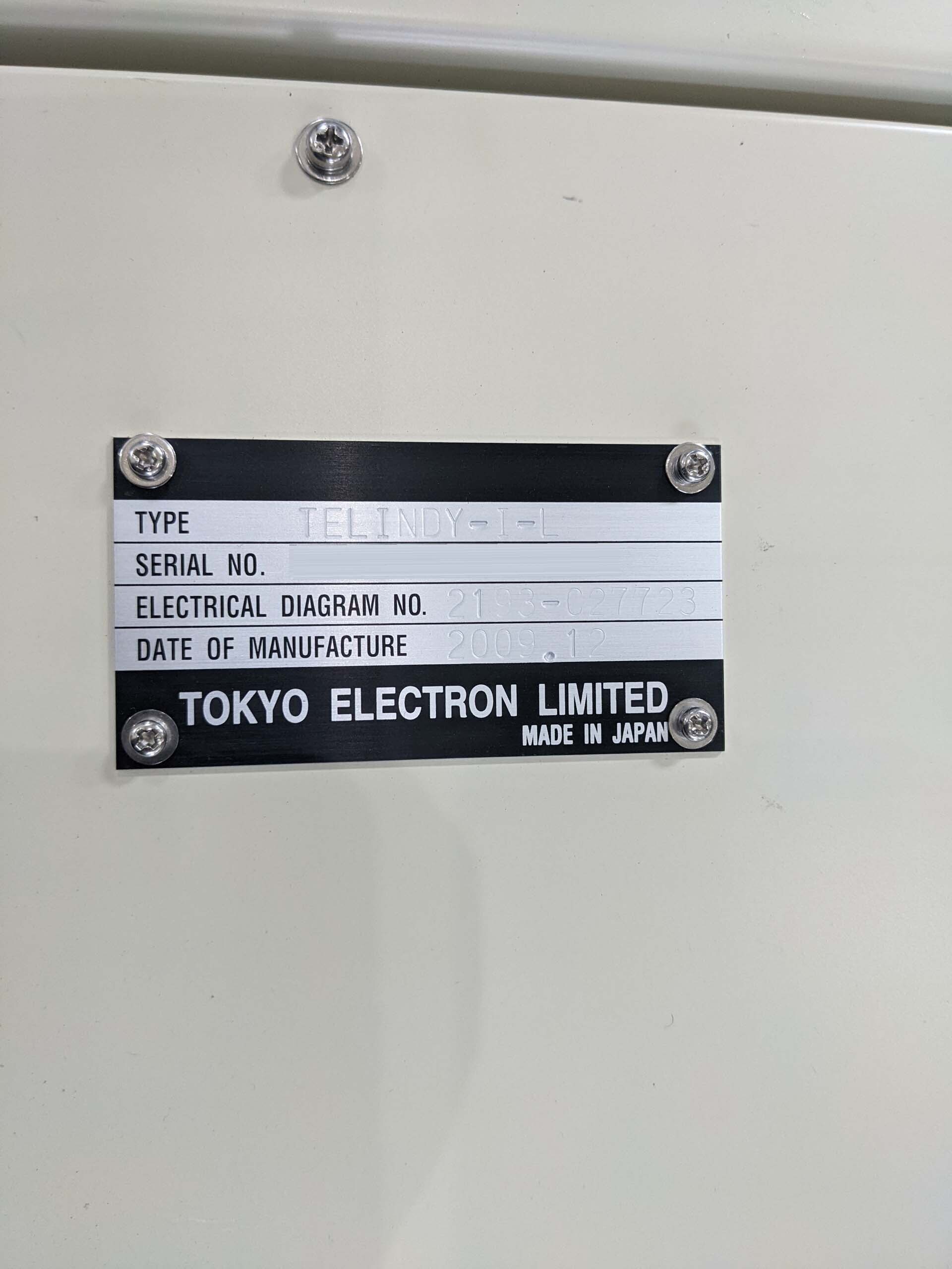 사진 사용됨 TEL / TOKYO ELECTRON Indy 판매용